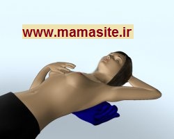معاینه پستان با لمس کردن پستان ها